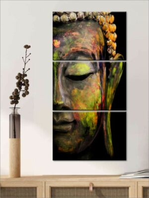 Blossoming Shadows Unveiled – Buddha Canvas Wall Decor